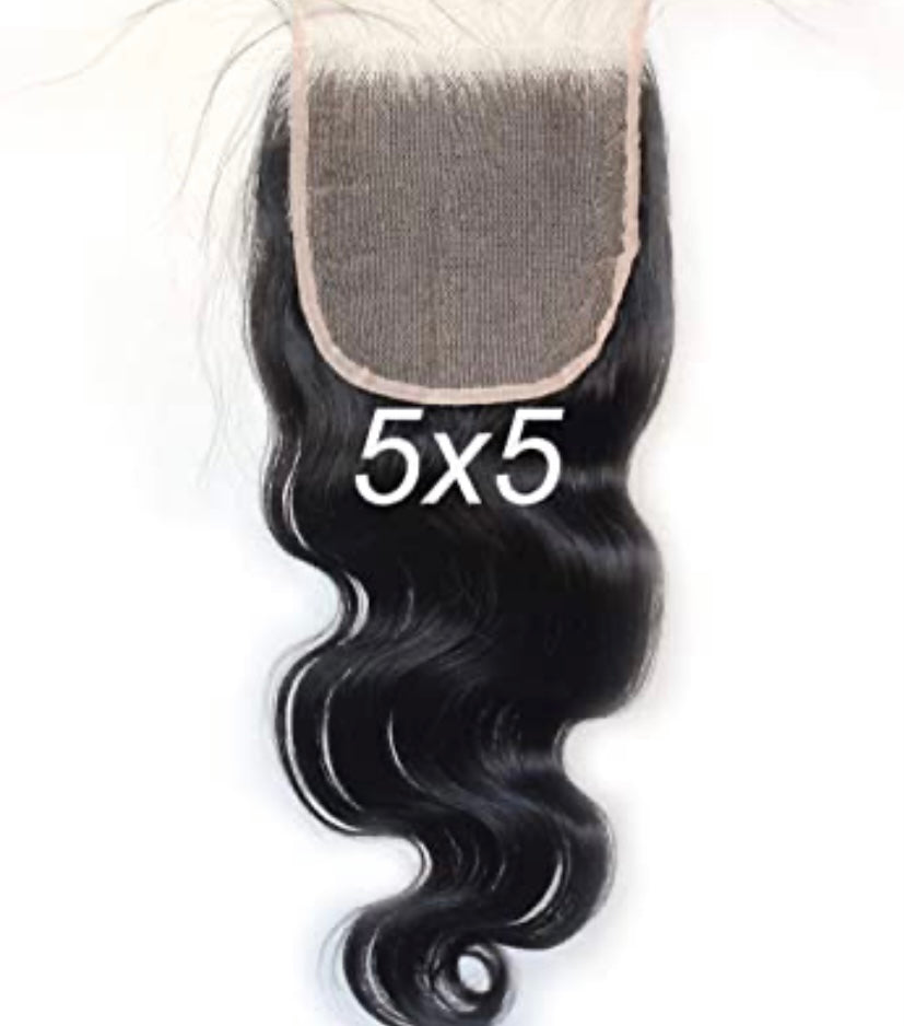 Transparent 5x5 Closure
